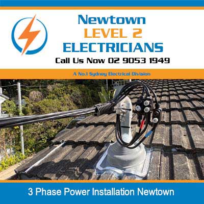 3 phase electrical meter and connection components in Newtown